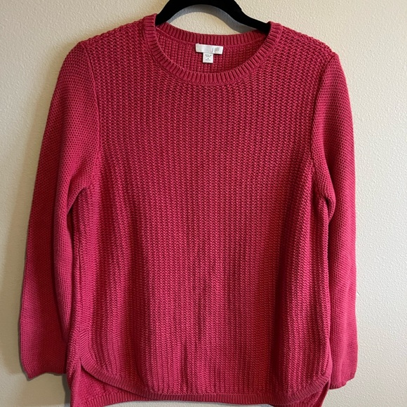 J.Jill Fuschia Chunky Sweater - Picture 1 of 4